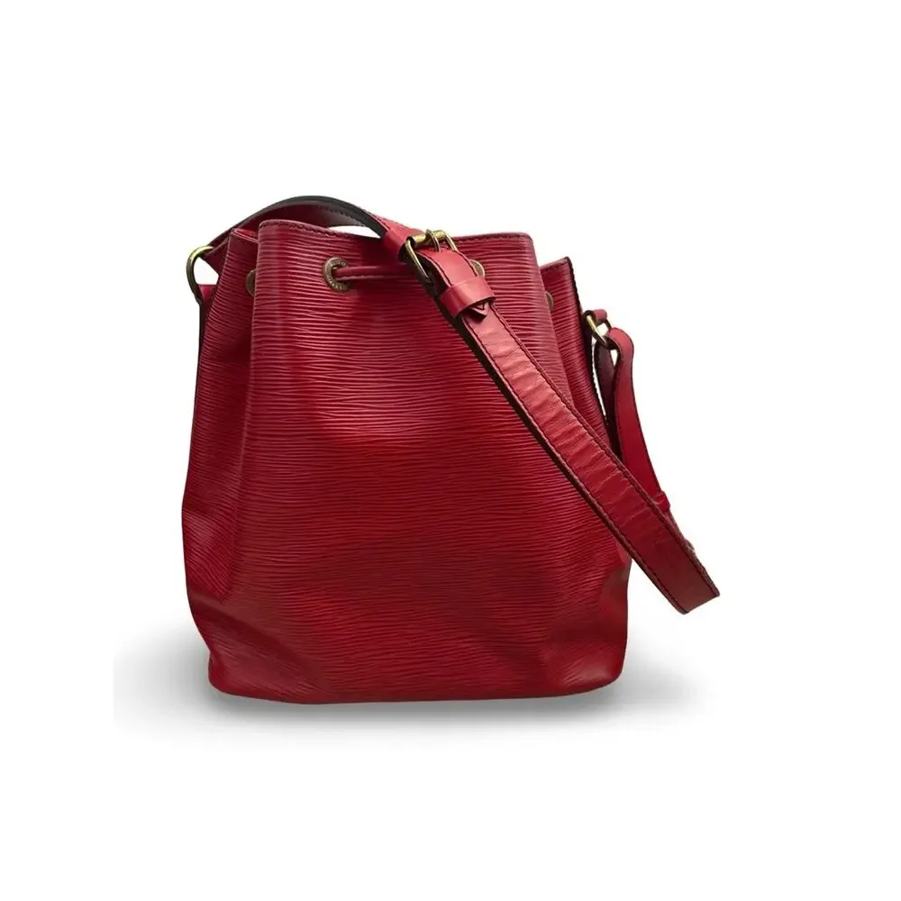 Louis Vuitton Red/Wine Epi Noé BB Bucket Bag | Adjustable Shoulder Strap